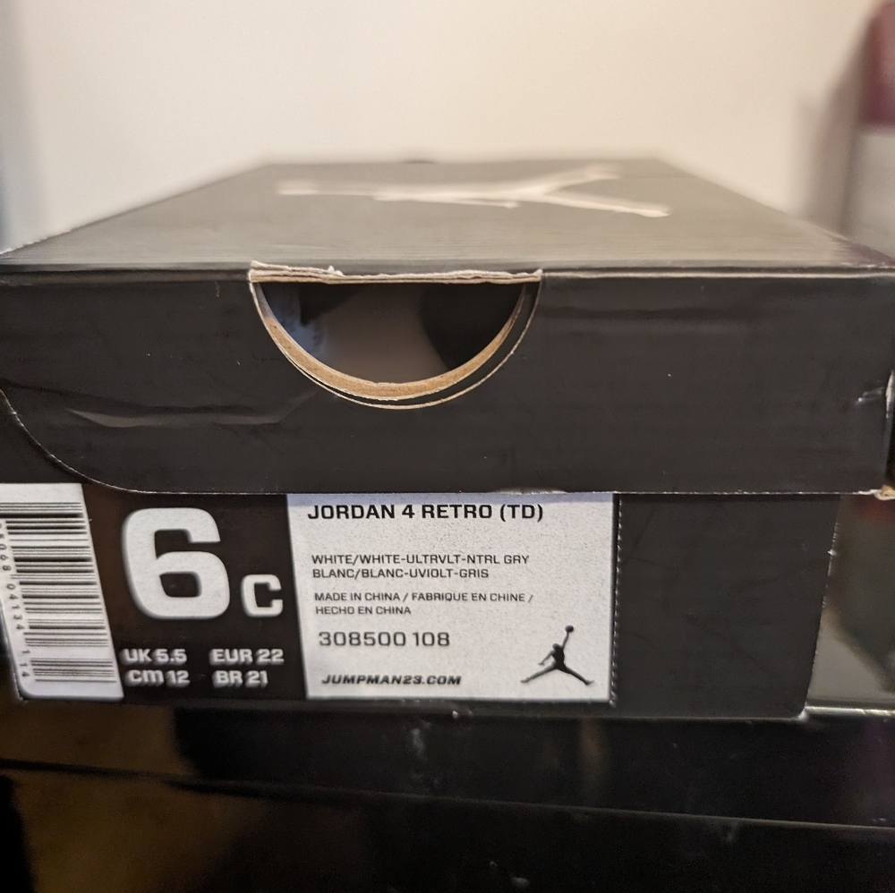 Jordan 4 Retro 6c Toddler Kids sneakers
